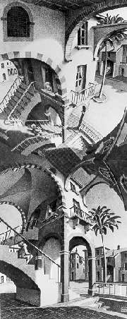 Oben und Unten, M. C. Escher (July 1947)